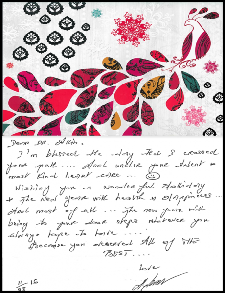 A heartfelt holiday thank you!