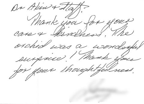 Thoughtful note!