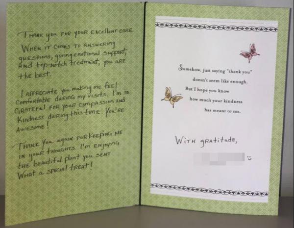 Card from Dawn