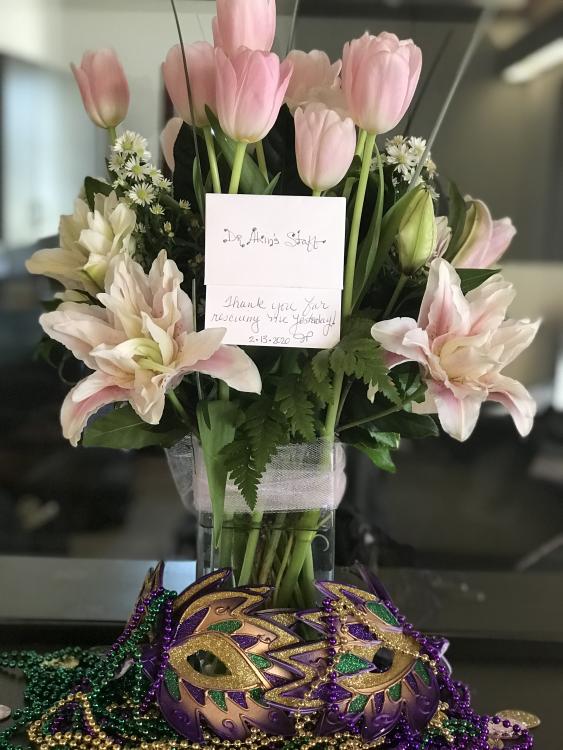 Flowers from Patient 