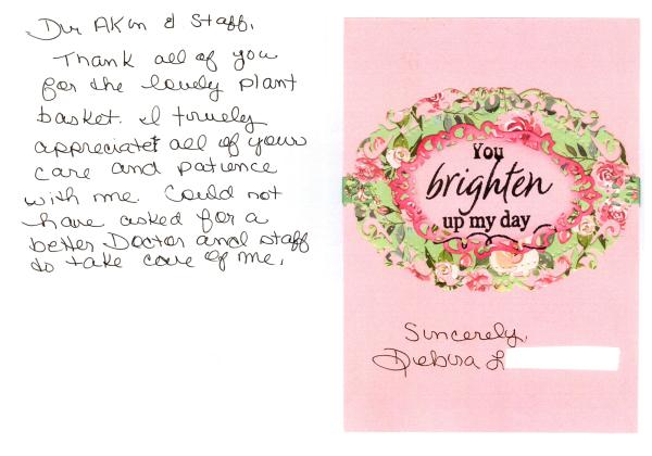 Card from Debra
