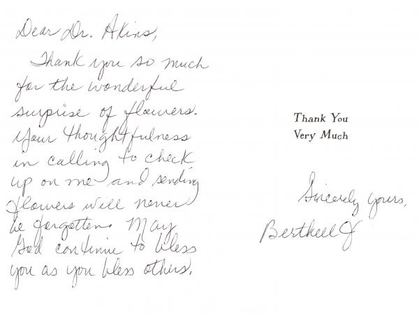Card from Berthell