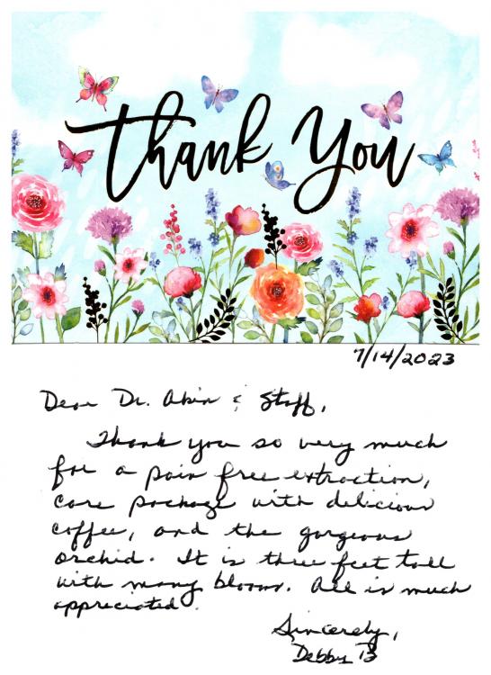 Card from Patient