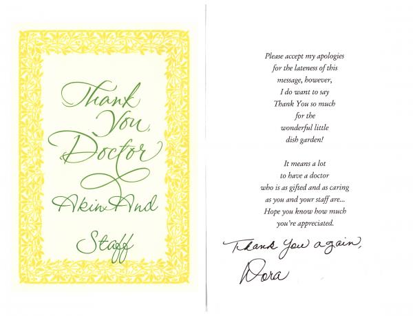 Thank You Card