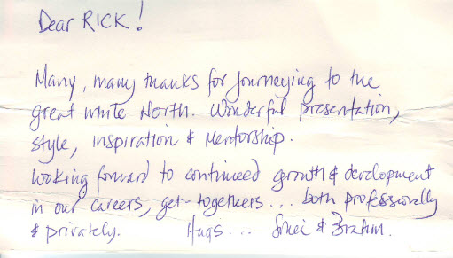 Drs. Leziy & Brahm Thank You